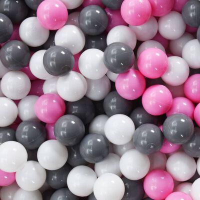 vidaXL Carpa de juegos de princesa con 250 bolas rosa 133x140 cm
