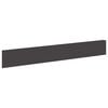 vidaXL Borde de C&eacute;sped 20 uds. 100 x 15 cm Acero Negro