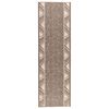 vidaXL Alfombra Runner FLORNES Tejido Gris topo PP 7 mm