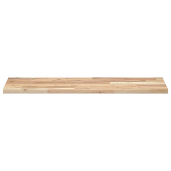 vidaXL Estantes flotantes 4 uds madera acacia sin tratar 100x30x2 cm