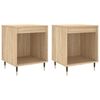 vidaXL Mesitas noche 2 uds madera ingenier&iacute;a roble Sonoma 40x35x50 cm