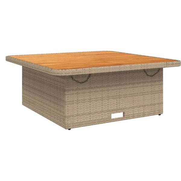 vidaXL Set de comedor jard&iacute;n con cojines 4 pzas rat&aacute;n sint&eacute;tico beige