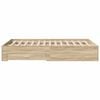 vidaXL Estructura de cama Marrón 140 x 200 cm Madera contrachapada