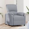 vidaXL Sillón reclinable de tela gris claro