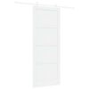 vidaXL Puerta Corredera 93 x 232 cm Madera de ingenier&iacute;a Blanco