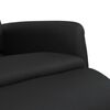vidaXL Sill&oacute;n reclinable con reposapi&eacute;s cuero sint&eacute;tico negro