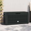 vidaXL Caja almacenaje de jard&iacute;n polipropileno antracita 119x48x60 cm