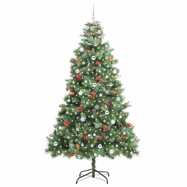 vidaXL &Aacute;rbol de Navidad artificial Verde 240 cm PVC y Metal