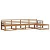 vidaXL Conjunto de sof&aacute;s de exterior 5 uds. Natural