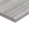 vidaXL Estantes pared 4 uds madera ingenier&iacute;a gris Sonoma 100x20x1,5cm