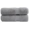 vidaXL Toallas de ba&ntilde;o SOLUND 2 uds gris 100x150 cm 600 gsm