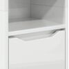 vidaXL Gabinete de Baño con estante brillante 30,5 x 30 x 195 cm