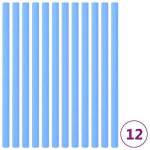 vidaXL Mangas de espuma de poste de cama el&aacute;stica 12 uds 92,5 cm azul