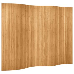 vidaXL Biombo divisor bamb&uacute; natural ancho 250 cm alto 165 cm