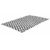 Bo-Camp Alfombra de exterior Chill mat Wave negro y blanco M 2x1,8 m