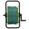 vidaXL Carrete de manguera de pie con set racores PVC verde 0,5" 50 m