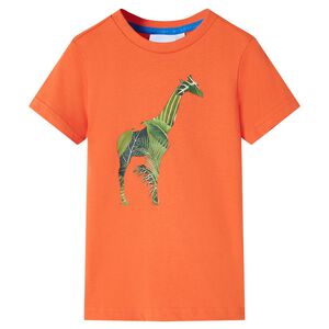 Camiseta infantil naranja 104