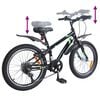 vidaXL Bicicleta Infantil 24 Pulgadas 6-Speed para 8-12 a&ntilde;os Negro