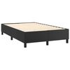 vidaXL Estructura de cama con somier cuero sint&eacute;tico negro 120x200 cm