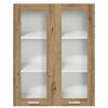 vidaXL Mueble colgante con puerta Roble artesanal 80 x 31 x 100 cm
