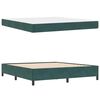 vidaXL Estructura de cama con colch&oacute;n Verde oscuro 180 x 200 cm tela