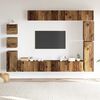 vidaXL Conjunto de mueble de TV 9 piezas montado la pared madera vieja