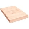vidaXL Encimera de ba&ntilde;o madera maciza sin tratar 40x60x(2-6) cm