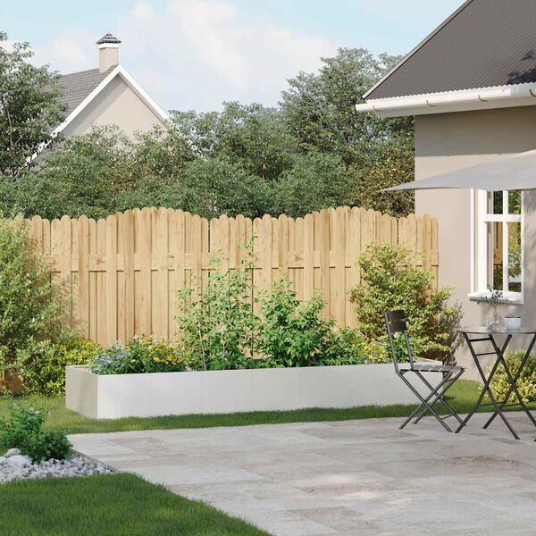 vidaXL Jardinera acero blanco 280x80x40 cm