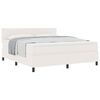 vidaXL Cama tipo Box Spring Manual Crema y Blanco 203 x 180 x 88 cm