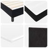 vidaXL Cama Box Spring LED con colch&oacute;n Negro 120 x 190 cm Terciopelo