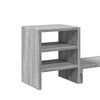 vidaXL Soporte monitor con organizador escritorio madera gris Sonoma