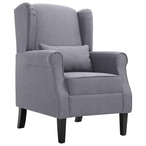 vidaXL Sill&oacute;n de tela gris oscuro