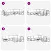 vidaXL Conjunto de sof&aacute;s de exterior 11 pcs Natural y Antracita
