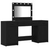 vidaXL Mesa Tocador 3 pcs Negro 78,5 x 41 x 135 cm