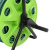 vidaXL Carrete de rollo para manguera de pie PVC verde 30 m