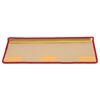 vidaXL Alfombrillas de escalera autoadhesivas 10 uds rojo 65x21x4 cm