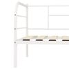 vidaXL Estructura de cama sin colch&oacute;n metal blanco 90x200 cm