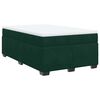 vidaXL Cama box spring con colch&oacute;n terciopelo verde oscuro 120x200 cm