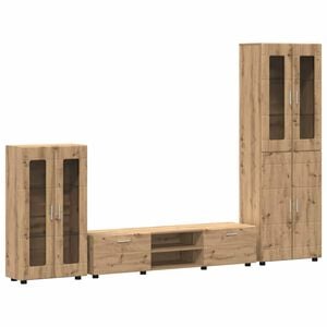 vidaXL Conjunto de mueble de TV FLORIN 3 uds. Roble artisan