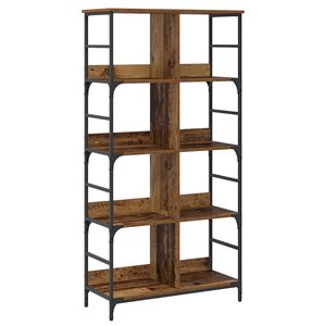vidaXL Estante de libros 4 niveles 78,5 x 33 x 153 cm metal PB