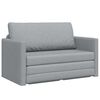 vidaXL Sof&aacute; cama 110cm Gris Claro tela