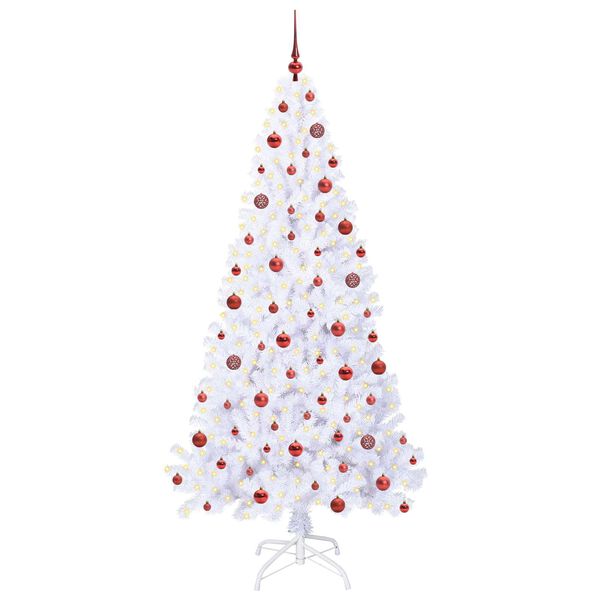 vidaXL &Aacute;rbol de Navidad artificial con 300 LED 210 cm PVC y Acero