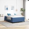 vidaXL Cama de plataforma Azul 160 x 200 cm tela
