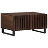 vidaXL Mesa de centro madera maciza mango marr&oacute;n 80x51x40 cm