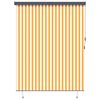 vidaXL Estor enrollable Rayado y Naranja 200 x 250 cm Tela y Aluminio