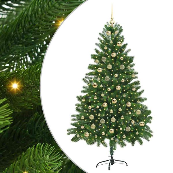 vidaXL &Aacute;rbol de Navidad con 300 LED con soporte Verde 180 cm PE