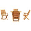 vidaXL Conjunto de Comedor de Jardín 5 pcs Marrón