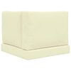 vidaXL Coj&iacute;n para sof&aacute; de exterior 3 pcs Crema Poli&eacute;ster