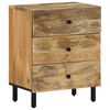 vidaXL Mesita de noche madera maciza de mango 50x33x60 cm