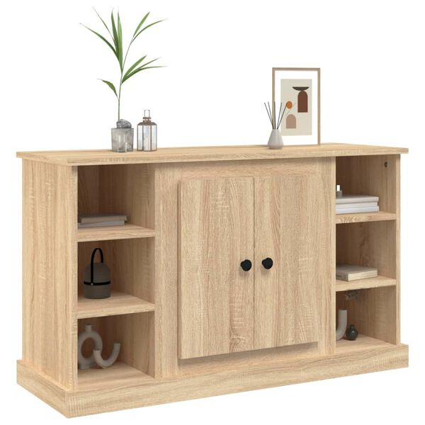 vidaXL Aparador de madera contrachapada roble Sonoma 100x35,5x60 cm